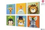 لوحات مودرن للأطفال SA1858 تابلوهات مودرن ازرق - تركواز ديجيتال آرت غرفة اطفال