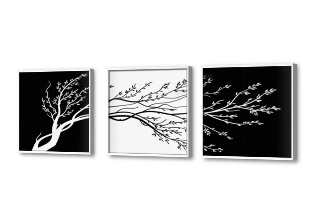 تابلوه مودرن ابيض و اسود SA2968 كل التابلوهات المودرن, اشجار, اوراق شجر - نباتات, مناظر طبيعية ابيض و اسود, اسود, اللون الواحد الستريشن - فيكتور, بسيط و هادئ, لوحات فنية, مودرن غرفة اطفال, غرفة الاستقبال, غرفة المعيشة, غرفة شباب, مدخل المنزل, مكاتب – شركات - اعمال بالعرض, ببرواز, برواز ابيض, مستطيل