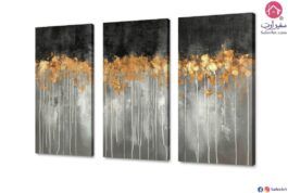 تابلوهات مودرن - أشجار ذهبي SA11535 تابلوهات مودرن فضى – ذهبى لوحات فنية غرفة الاستقبال