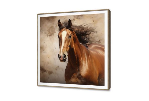 تابلوه مودرن حصان عربى SA10958 كل التابلوهات المودرن, احصنه, حيوانات و طيور بنى - بيج الوان زيتية - اكريليك, عتيق - فينتاج, كلاسيك – نيو كلاسيك, لوحات فنية, مودرن غرفة الاستقبال, غرفة المعيشة, غرفة شباب ببرواز, برواز SF9, برواز خشبى, مربع