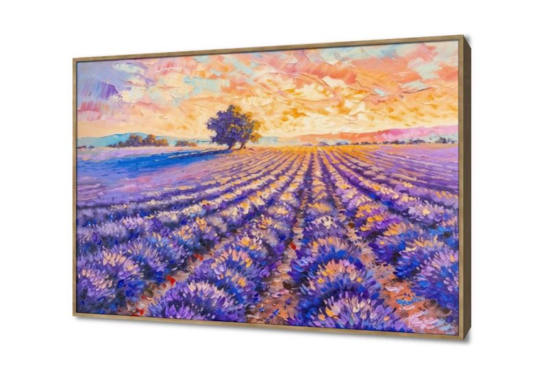 تابلوه مودرن - حقول لافندر SA15253 كل التابلوهات المودرن, مزارع - حقول, مناظر طبيعية اصفر, برتقالى, موف – ارجوانى الوان زيتية - اكريليك, لوحات فنية, مودرن غرفة الاستقبال, غرفة المعيشة شروق - غروب بالعرض, ببرواز, برواز خشبى, مستطيل