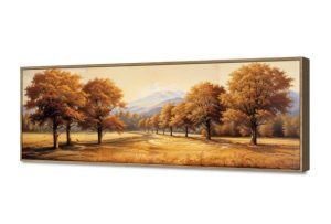 تابلوه مودرن - منظر طبيعي SA16253 كل التابلوهات المودرن, اشجار, غابات, مناظر طبيعية اخضر - زيتى, برتقالى, بنى - بيج الوان زيتية - اكريليك, لوحات فنية, مودرن غرفة الاستقبال, غرفة المعيشة فصل الخريف بالعرض, ببرواز, برواز خشبى, مستطيل