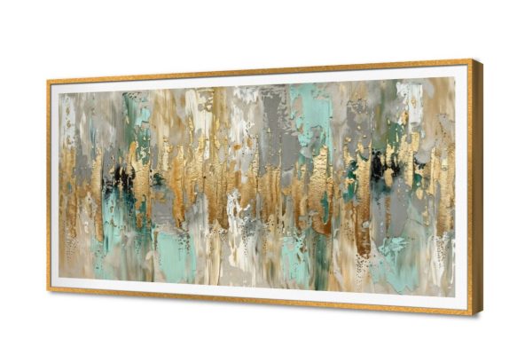 لوحه تجريديه SA16189 كل التابلوهات المودرن, مميزة و مختارة, تجريدي اخضر - زيتى, فضى – ذهبى الوان زيتية - اكريليك, لوحات فنية, مودرن غرفة الاستقبال, مدخل المنزل, مكاتب – شركات - اعمال بالعرض, ببرواز, برواز SF9, برواز ذهبى, مستطيل