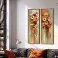 تابلوه زهور وورود SA16229 كل التابلوهات المودرن, ورود - زهور - نباتات اخضر - زيتى, اصفر, برتقالى, متعدد الالوان الوان زيتية - اكريليك, عتيق - فينتاج, لوحات فنية, مودرن غرفة الاستقبال, غرفة المعيشة, غرفة النوم, مدخل المنزل بالطول, ببرواز, برواز خشبى, مستطيل