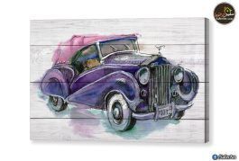 لوحات سيارة كلاسيكية SA16532 تابلوهات مودرن موف – ارجوانى لوحات فنية غرفة شباب