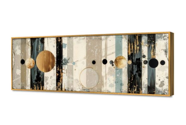 لوحه هندسيه دوائر SA16293 كل التابلوهات المودرن, اشكال هندسية و زخارف اخضر - زيتى, بنى - بيج, فضى – ذهبى اشكال هندسية و زخارف, الوان زيتية - اكريليك, دوائر, لوحات فنية غرفة الاستقبال, مدخل المنزل, مكاتب – شركات - اعمال بالعرض, ببرواز, برواز ذهبى, مستطيل