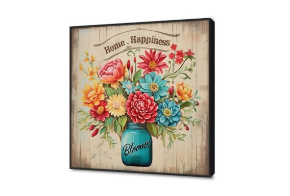 لوحات فنية زهور بينك وأصفر SA17282 كل التابلوهات المودرن, فازات و اوانى, طبيعه صامتة, ورود - زهور - نباتات احمر - نبيتى, ازرق - تركواز, بنى - بيج الوان زيتية - اكريليك, لوحات فنية, مودرن غرفة المعيشة, غرفة النوم, غرفة بنات فصل الربيع ببرواز, برواز اسود, مربع