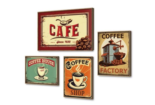 Coffe-Shopتابلوهات مودرن SA16817 كل التابلوهات المودرن, قهوة, مشروبات – اطعمة - المطبخ اسود, برتقالى, بنى - بيج الستريشن - فيكتور, لوحات فنية, مودرن غرفة الطعام - المطبخ ببرواز, برواز خشبى, مستطيل