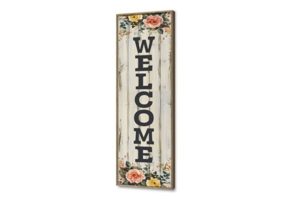 WELCOME-تابلوه مودرن SA17929 كل التابلوهات المودرن, English Text & Quotes اخضر - زيتى, اسود, بنى - بيج, بينك – فوشيا ديجيتال آرت, كتابات و حروف, لوحات فنية, مودرن غرفة الاستقبال, مدخل المنزل, مكاتب – شركات - اعمال بالطول, ببرواز, برواز خشبى, مستطيل