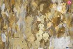 تابلوه مودن - ذهبى SA20020 تابلوهات مودرن رمادى لوحات فنية غرفة المعيشة