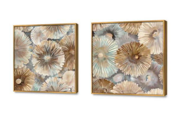 تابلوهات مودرن تصميمات ورسومات هندسيه SA21252 كل التابلوهات المودرن, اشكال هندسية و زخارف ازرق - تركواز, بنى - بيج اشكال هندسية و زخارف, الوان زيتية - اكريليك, لوحات فنية غرفة المعيشة, مكاتب – شركات - اعمال ببرواز, برواز ذهبى, مربع