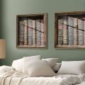 لوحات فنية - كتب SA20989 كل التابلوهات المودرن, هوايات, طبيعه صامتة اخضر - زيتى, بنى - بيج عتيق - فينتاج, كلاسيك – نيو كلاسيك, لوحات فنية غرفة شباب, مدخل المنزل, مكاتب – شركات - اعمال اكريليك, بالعرض, ببرواز, برواز خشبى, مستطيل