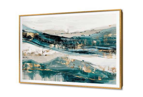 لوحه حائط - تجريديه SA21368 كل التابلوهات المودرن, تجريدي ازرق - تركواز, فضى – ذهبى الوان زيتية - اكريليك, لوحات فنية غرفة الاستقبال, مدخل المنزل, مكاتب – شركات - اعمال بالعرض, ببرواز, برواز SF9, برواز ذهبى, مستطيل