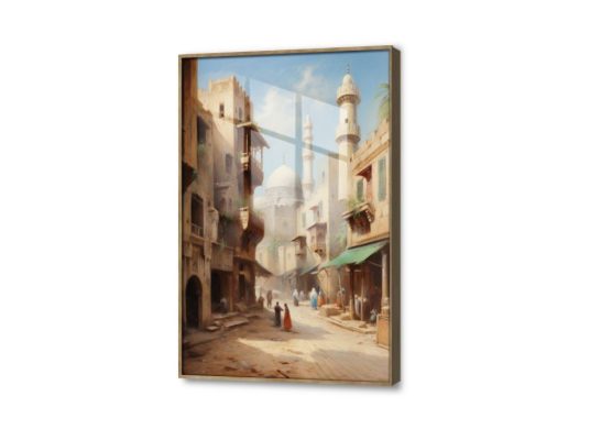 لوحة - شوارع القاهرة SA21688 كل التابلوهات المودرن, مبانى و هندسة معمارية, مصر القديمة, اماكن و مدن و مباني, مصر ازرق - تركواز, بنى - بيج الوان زيتية - اكريليك, عتيق - فينتاج, كلاسيك – نيو كلاسيك, لوحات فنية غرفة الاستقبال, غرفة المعيشة, مدخل المنزل اكريليك, بالطول, ببرواز, برواز خشبى, مستطيل