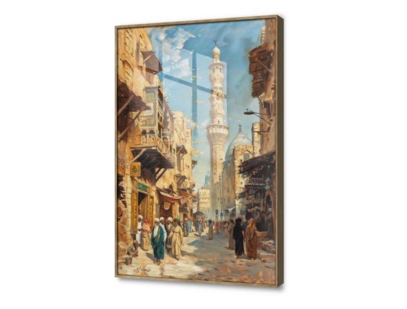 لوحة حائط - مصر SA21550 كل التابلوهات المودرن, اماكن اسلامية و عربية, مصر القديمة, اسلامى - ايات قرآنية و خط عربى, اماكن و مدن و مباني, مصر ازرق - تركواز, بنى - بيج الوان زيتية - اكريليك, كلاسيك – نيو كلاسيك, لوحات فنية غرفة الاستقبال, غرفة المعيشة, مدخل المنزل اكريليك, بالطول, ببرواز, برواز خشبى, مستطيل