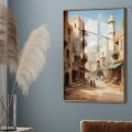 لوحة - شوارع القاهرة SA21688 كل التابلوهات المودرن, مبانى و هندسة معمارية, مصر القديمة, اماكن و مدن و مباني, مصر ازرق - تركواز, بنى - بيج الوان زيتية - اكريليك, عتيق - فينتاج, كلاسيك – نيو كلاسيك, لوحات فنية غرفة الاستقبال, غرفة المعيشة, مدخل المنزل اكريليك, بالطول, ببرواز, برواز خشبى, مستطيل
