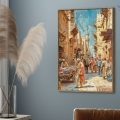 لوحة ديكور - معالم مصرية SA21558 كل التابلوهات المودرن, مبانى و هندسة معمارية, مصر القديمة, مناظر مصرية, اماكن و مدن و مباني, مصر ازرق - تركواز, برتقالى, بنى - بيج الوان زيتية - اكريليك, كلاسيك – نيو كلاسيك, لوحات فنية غرفة المعيشة, مدخل المنزل, مكاتب – شركات - اعمال بالطول, ببرواز, برواز خشبى, مستطيل