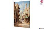 لوحة - شوارع القاهرة SA21688 تابلوهات مودرن ازرق - تركواز كلاسيك – نيو كلاسيك غرفة الاستقبال