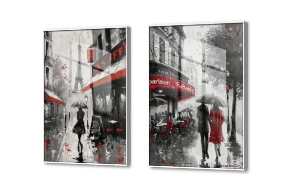 تابلوه مودرن رومانسي - باريس SA22248 كل التابلوهات المودرن, رومانسى - ثنائى, رومانسى, شخصيات و وجوه ابيض - اوف وايت, ابيض و اسود, اسود, اللون الواحد الوان زيتية - اكريليك, كلاسيك – نيو كلاسيك, لوحات فنية غرفة المعيشة, غرفة النوم شتاء و ثلوج اكريليك, ببرواز, برواز ابيض, مستطيل