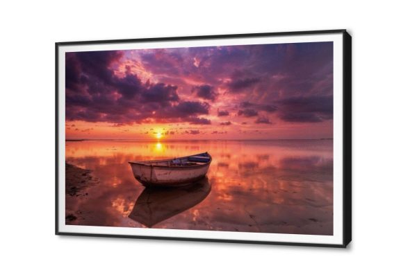 تابلوه القارب والغروب SA22646 كل التابلوهات المودرن, قوارب و مراكب, بحار و شواطئ و مراكب الوان داكنة, برتقالى, موف – ارجوانى الوان زيتية - اكريليك, لوحات فنية, مودرن غرفة المعيشة, مكاتب – شركات - اعمال شروق - غروب بالعرض, ببرواز, برواز SF9, برواز اسود, مستطيل