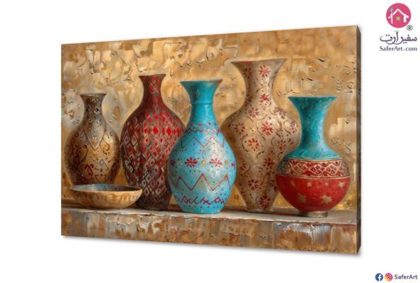 تابلوه - صناعات يدويه SA22590 ( كل التابلوهات المودرن), طبيعه صامتة احمر - نبيتى, بنى - بيج الوان زيتية - اكريليك, لوحات فنية غرفة الاستقبال, غرفة المعيشة بالعرض, مستطيل