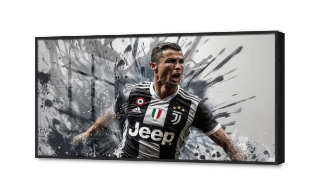 لوحة - كريستيانو رونالدو SA22775 كل التابلوهات المودرن, رجال, رياضات, هوايات, شخصيات و وجوه اسود, رمادى ديجيتال آرت, صور فوتوغرافية, مودرن غرفة شباب, مكاتب – شركات - اعمال اكريليك, بالعرض, ببرواز, برواز اسود, مستطيل