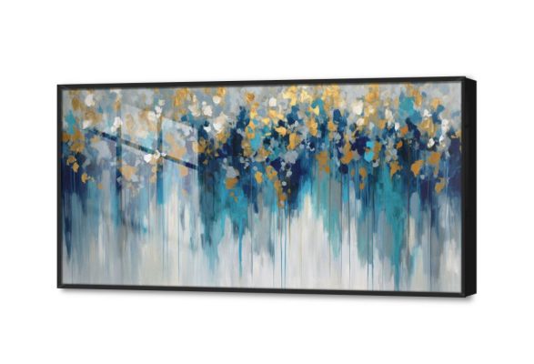 تابلوه مودرن تجريدى - ازرق SA22737 كل التابلوهات المودرن, تجريدي ازرق - تركواز, رمادى, فضى – ذهبى الوان زيتية - اكريليك, لوحات فنية غرفة الاستقبال, مدخل المنزل, مكاتب – شركات - اعمال اكريليك, بالعرض, ببرواز, برواز اسود, مستطيل