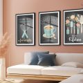 تابلوهات مودرن تصميمات بسيطه للمطبخ SA22829 كل التابلوهات المودرن, قهوة, مشروبات – اطعمة - المطبخ ازرق - تركواز, اسود ديجيتال آرت, مودرن غرفة الطعام - المطبخ اكريليك, بالعرض, ببرواز, برواز SF9, برواز اسود, مستطيل