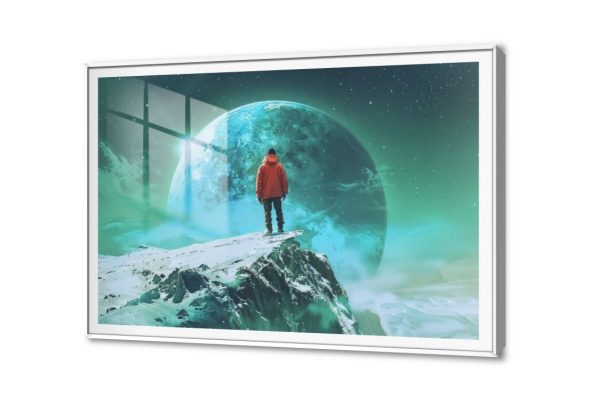 لوحة مودرن - الفضاء SA23233 كل التابلوهات المودرن, خيال - خيال علمى, رجال, شخصيات و وجوه ابيض - اوف وايت, ازرق - تركواز الستريشن - فيكتور, لوحات فنية, مودرن غرفة شباب اكريليك, بالعرض, ببرواز, برواز SF9, برواز ابيض, مستطيل