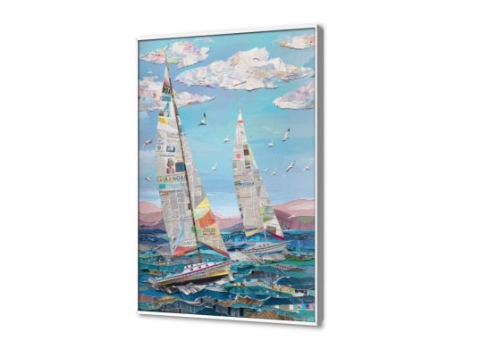 تابلوه مودرن - مركب شراعي SA26282 كل التابلوهات المودرن, قوارب و مراكب, بحار و شواطئ و مراكب ابيض - اوف وايت, ازرق - تركواز الوان زيتية - اكريليك, لوحات فنية, مودرن غرفة المعيشة, مكاتب – شركات - اعمال بالطول, ببرواز, برواز ابيض, مستطيل