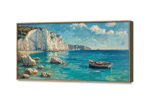 تابلوه مودرن - منظر طبيعي SA27260 كل التابلوهات المودرن, قوارب و مراكب, بحار و شواطئ و مراكب ابيض - اوف وايت, ازرق - تركواز الوان زيتية - اكريليك, دول البحر المتوسط, لوحات فنية, مودرن غرفة الاستقبال, غرفة المعيشة, مكاتب – شركات - اعمال اجازة الصيف بالعرض, ببرواز, برواز خشبى, مستطيل