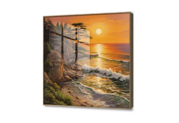 تابلوه مودرن - الغروب SA27166 كل التابلوهات المودرن, امواج, بحار و شواطئ و مراكب ابيض - اوف وايت, اخضر - زيتى, اصفر, برتقالى الوان زيتية - اكريليك, لوحات فنية, مودرن غرفة الاستقبال, غرفة المعيشة, مدخل المنزل, مكاتب – شركات - اعمال شروق - غروب اكريليك, ببرواز, برواز خشبى, مربع