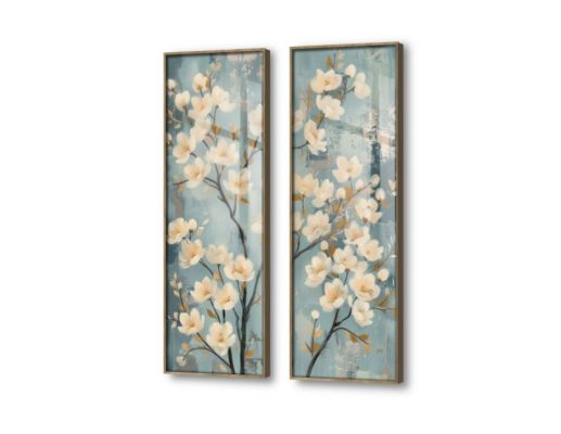 تابلوه - زهور المانجوليا SA26925 كل التابلوهات المودرن, ورود - زهور - نباتات ابيض - اوف وايت, ازرق - تركواز, رمادى الوان زيتية - اكريليك, عتيق - فينتاج, لوحات فنية, مودرن غرفة الاستقبال, غرفة المعيشة, غرفة النوم, مدخل المنزل, مكاتب – شركات - اعمال فصل الربيع اكريليك, بالطول, ببرواز, برواز خشبى, مستطيل