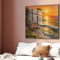 تابلوه مودرن - الغروب SA27166 كل التابلوهات المودرن, امواج, بحار و شواطئ و مراكب ابيض - اوف وايت, اخضر - زيتى, اصفر, برتقالى الوان زيتية - اكريليك, لوحات فنية, مودرن غرفة الاستقبال, غرفة المعيشة, مدخل المنزل, مكاتب – شركات - اعمال شروق - غروب اكريليك, ببرواز, برواز خشبى, مربع