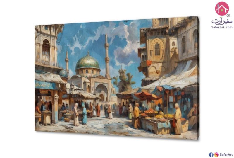 لوحات مصر القديمة SA27437 ( كل التابلوهات المودرن), اماكن اسلامية و عربية, مصر القديمة, مناظر مصرية, اسلامى - ايات قرآنية و خط عربى, اماكن و مدن و مباني, مصر ازرق - تركواز, بنى - بيج الوان زيتية - اكريليك, كلاسيك – نيو كلاسيك, لوحات فنية غرفة الاستقبال, غرفة المعيشة بالعرض, مستطيل
