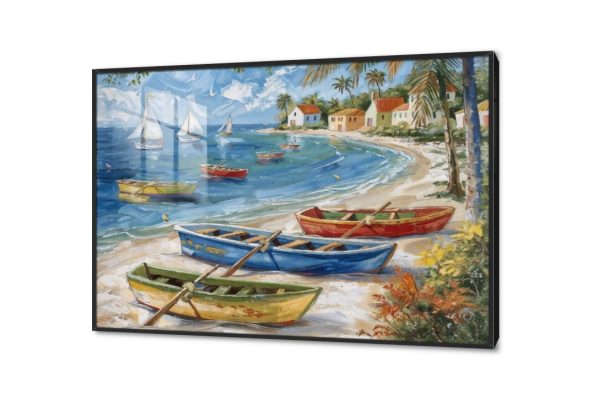 لوحات مودرن - بحار وشواطئ SA28079 كل التابلوهات المودرن, شاطئ البحر, قوارب و مراكب, بحار و شواطئ و مراكب ابيض - اوف وايت, ازرق - تركواز, اصفر الوان زيتية - اكريليك, دول البحر المتوسط, لوحات فنية, مودرن غرفة المعيشة, مكاتب – شركات - اعمال اجازة الصيف اكريليك, بالعرض, ببرواز, برواز اسود, مستطيل