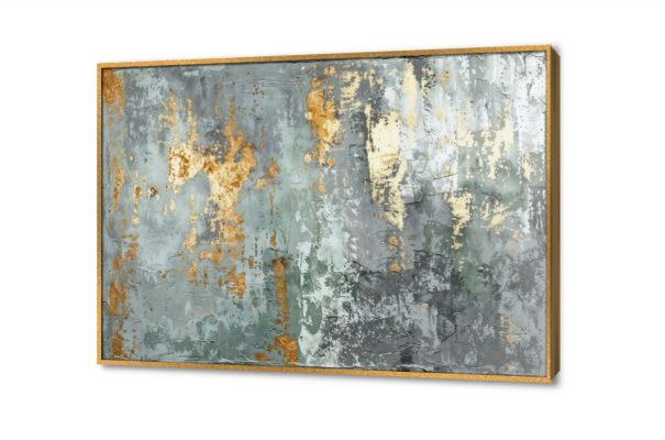 تابلوهات ذهبي ورمادي SA28378 كل التابلوهات المودرن, تجريدي رمادى, فضى – ذهبى الوان زيتية - اكريليك, لوحات فنية غرفة الاستقبال, غرفة المعيشة, غرفة النوم, مدخل المنزل, مكاتب – شركات - اعمال بالعرض, ببرواز, برواز ذهبى, مستطيل