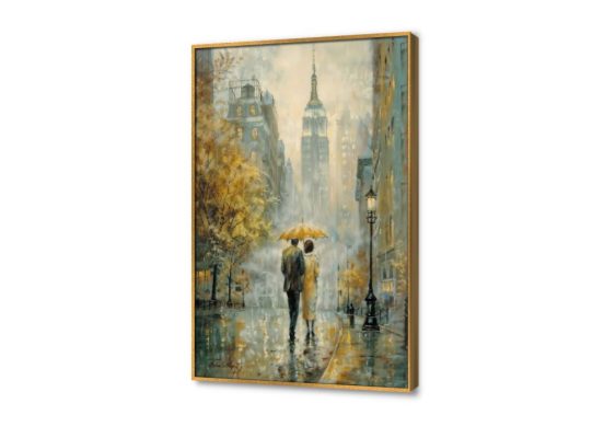 تابلوه - رومانسي SA27865 كل التابلوهات المودرن, رومانسى - ثنائى, رومانسى, شخصيات و وجوه اصفر, رمادى الوان زيتية - اكريليك, عتيق - فينتاج, كلاسيك – نيو كلاسيك, لوحات فنية غرفة المعيشة, غرفة النوم شتاء و ثلوج بالطول, ببرواز, برواز ذهبى, مستطيل