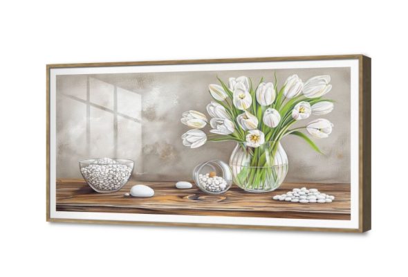 تابلوهات مودرن - توليب SA27784 كل التابلوهات المودرن, احجار و صخور, فازات و اوانى, طبيعه صامتة ابيض - اوف وايت, اخضر - زيتى, بنى - بيج الوان زيتية - اكريليك, بسيط و هادئ, لوحات فنية, مودرن غرفة الاستقبال, غرفة المعيشة, مدخل المنزل, مكاتب – شركات - اعمال اكريليك, بالعرض, ببرواز, برواز SF9, برواز خشبى, مستطيل