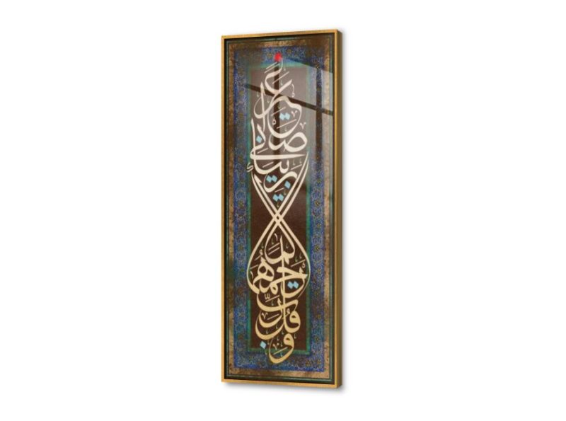 تابلوه مودرن اسلامي SA28012 كل التابلوهات المودرن, ايات قرآنية و خط عربى, اسلامى - ايات قرآنية و خط عربى ازرق - تركواز, بنى - بيج, فضى – ذهبى ديجيتال آرت, قابل للتعديل, كتابات و حروف, مودرن غرفة الاستقبال, غرفة المعيشة, مدخل المنزل, مكاتب – شركات - اعمال اكريليك, بالطول, ببرواز, برواز ذهبى, مستطيل