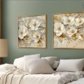 لوحات فنية - ذهبي SA27706 كل التابلوهات المودرن, ورود - زهور - نباتات ابيض - اوف وايت, فضى – ذهبى الوان زيتية - اكريليك, بسيط و هادئ, لوحات فنية, مودرن غرفة الاستقبال, غرفة المعيشة, غرفة النوم, مدخل المنزل, مكاتب – شركات - اعمال فصل الربيع بالعرض, ببرواز, برواز ذهبى, مستطيل