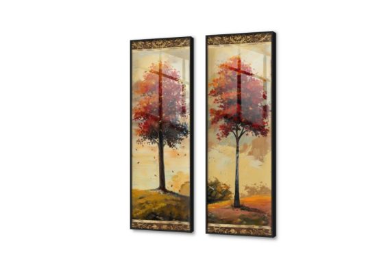 لوحات مودرن - أشجار SA29489 كل التابلوهات المودرن, اشجار, مناظر طبيعية احمر - نبيتى, اسود, اصفر, برتقالى الوان زيتية - اكريليك, تماثل - سيميترى, لوحات فنية, مودرن غرفة الاستقبال, غرفة المعيشة, غرفة النوم, مدخل المنزل شروق - غروب اكريليك, بالطول, ببرواز, برواز اسود, مستطيل