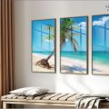 تابلوه شاطئ النخيل SA30478 كل التابلوهات المودرن, شاطئ البحر, بحار و شواطئ و مراكب ابيض - اوف وايت, ازرق - تركواز بسيط و هادئ, صور فوتوغرافية, مودرن غرفة الاستقبال, غرفة المعيشة, مدخل المنزل, مكاتب – شركات - اعمال اجازة الصيف اكريليك, بالعرض, ببرواز, برواز خشبى, مستطيل