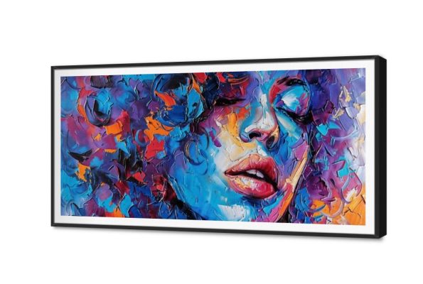 تابلوه - لغرف الشباب SA30707 كل التابلوهات المودرن, بنات, تجريدي, شخصيات و وجوه ازرق - تركواز, برتقالى الوان زيتية - اكريليك, لوحات فنية, مودرن غرفة المعيشة, مدخل المنزل بالعرض, ببرواز, برواز SF9, برواز اسود, مستطيل