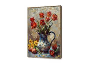 تابلوه مودرن - فازة ورد SA30649 كل التابلوهات المودرن, فازات و اوانى, طبيعه صامتة, ورود - زهور - نباتات احمر - نبيتى, ازرق - تركواز, اصفر الوان زيتية - اكريليك, كلاسيك – نيو كلاسيك, لوحات فنية, مودرن غرفة الاستقبال, غرفة المعيشة, مدخل المنزل, مكاتب – شركات - اعمال فصل الربيع بالطول, ببرواز, برواز خشبى, مستطيل