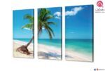 تابلوه شاطئ النخيل SA30478 تابلوهات مودرن ازرق - تركواز صور فوتوغرافية غرفة الاستقبال