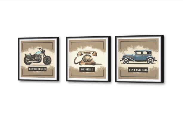تابلوهات مودرن - طبيعة صامتة SA31039 كل التابلوهات المودرن, دراجات بخارية - موتوسيكلات, سيارات, سيارات – دراجات - مواصلات ازرق - تركواز, بنى - بيج الستريشن - فيكتور, عتيق - فينتاج, لوحات فنية غرفة المعيشة, غرفة شباب, مكاتب – شركات - اعمال بالعرض, ببرواز, برواز SF9, برواز اسود