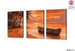لوحات مودرن - غروب الشمس SA31527 تابلوهات مودرن برتقالى لوحات فنية غرفة الاستقبال