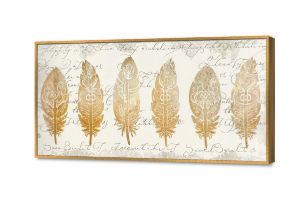 تابلوه مودرن - ريش ذهبي SA31824 كل التابلوهات المودرن, ريش, حيوانات و طيور ابيض - اوف وايت, فضى – ذهبى ديجيتال آرت, لوحات فنية غرفة الاستقبال, غرفة المعيشة, مدخل المنزل, مكاتب – شركات - اعمال بالعرض, ببرواز, برواز ذهبى, مستطيل