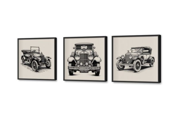 تابلوهات سيارات كلاسيكية SA32363 كل التابلوهات المودرن, سيارات, سيارات – دراجات - مواصلات ابيض - اوف وايت, ابيض و اسود, اسود الستريشن - فيكتور, تماثل - سيميترى, لوحات فنية غرفة المعيشة, غرفة شباب, مكاتب – شركات - اعمال بالعرض, ببرواز, برواز اسود, مستطيل
